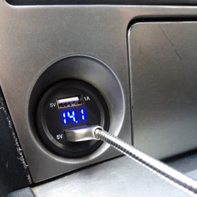 Двойной USB 3.1A/4.2A мотоцикл Прикуриватель автомобильного прикуривателя Зарядное устройство розетка зарядное устройство+ светодиодный цифровой вольтметр метр монитор