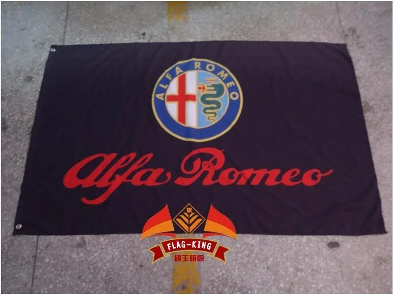 ALFA ROMEO Гоночный флаг, 90*150 см полиэстер флаг король бренд баннер