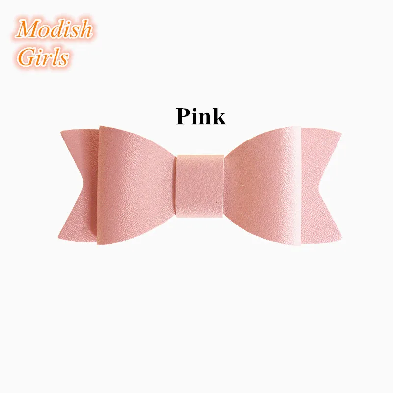 38 2 шт./лот двухслойный бант для волос Prince Kid modish Girls заколка для волос Искусственный Блестящий фетр личи стриа кожаные волосы pu сцепление Золотой зажим - Цвет: 38