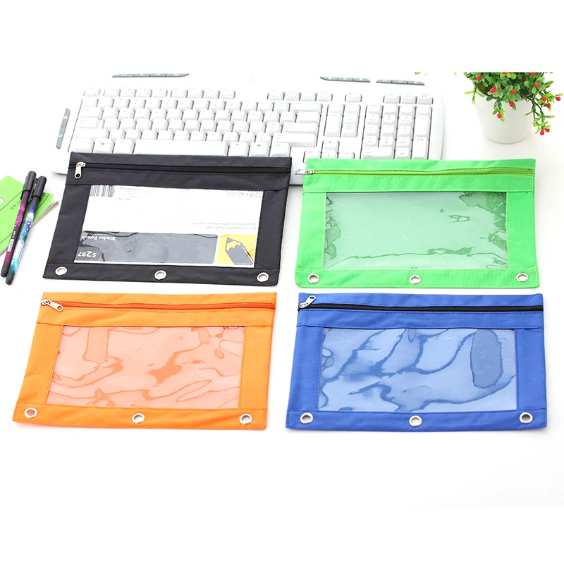 1 шт. кольцо на молнии папка для документов канцелярский мешочек 3 отверстия для колец файл шкаф школа для хранение офисных принадлежностей папка для файлов