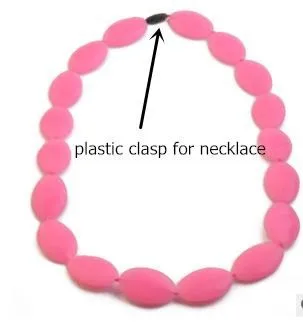 

200pcs Black DIY breakaway necklace's buckle Plastic Closure Clasps for chew silicone baby pacifier bead necklace Jewelry