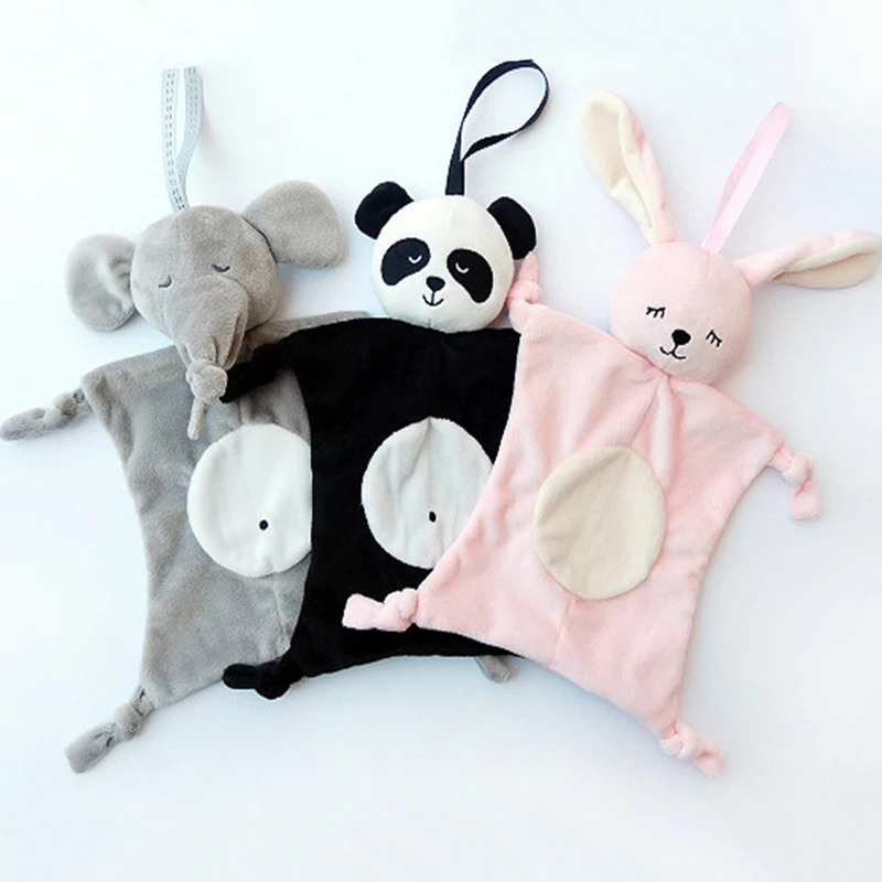 Popular Babies Plush Soothing Comfort Towel Cute Cartoon Animals Shape Panda Care Blanket Baby Security Toys | Мать и ребенок