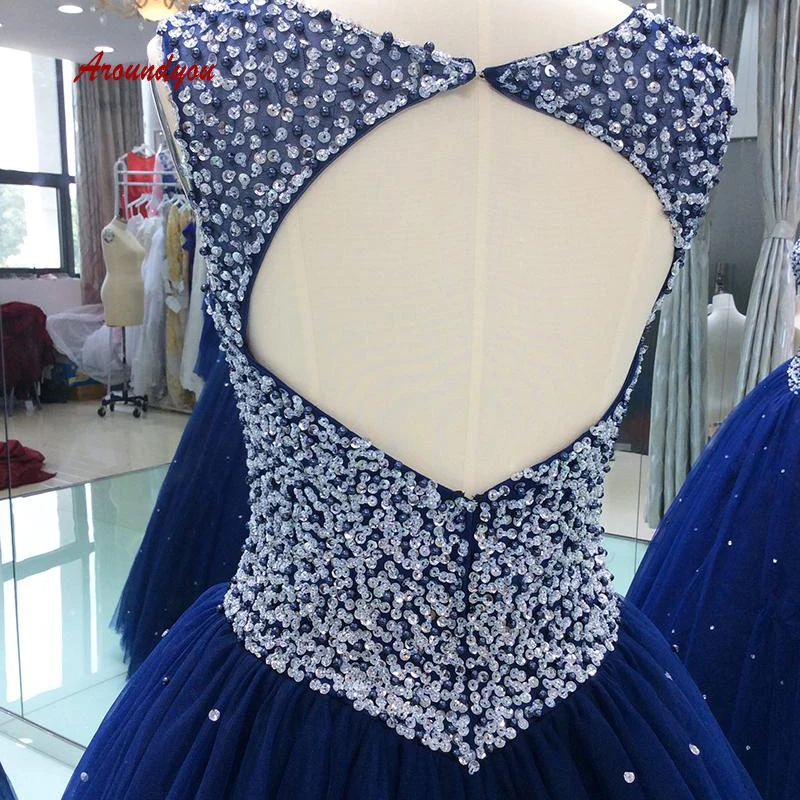 Роскошные бальные платья Quinceanera темно синее платье для выпускного бала 16 платьев