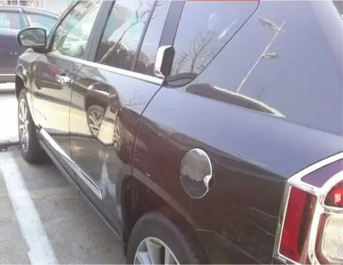 Хромированная Крышка топливного бака для JEEP Compass MK 2011-2015 крышка крышки отделка