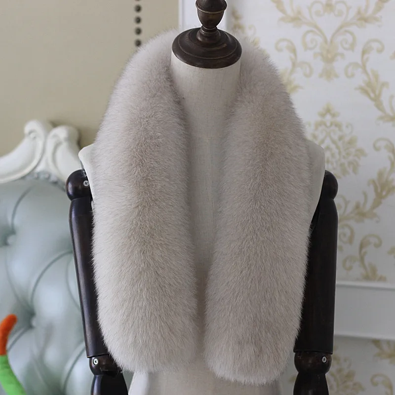 Glaforny Women 100% Real Fox Fur Collars Female Scarf Natural Genuine Scarves Collar Accessories customizable | Аксессуары для