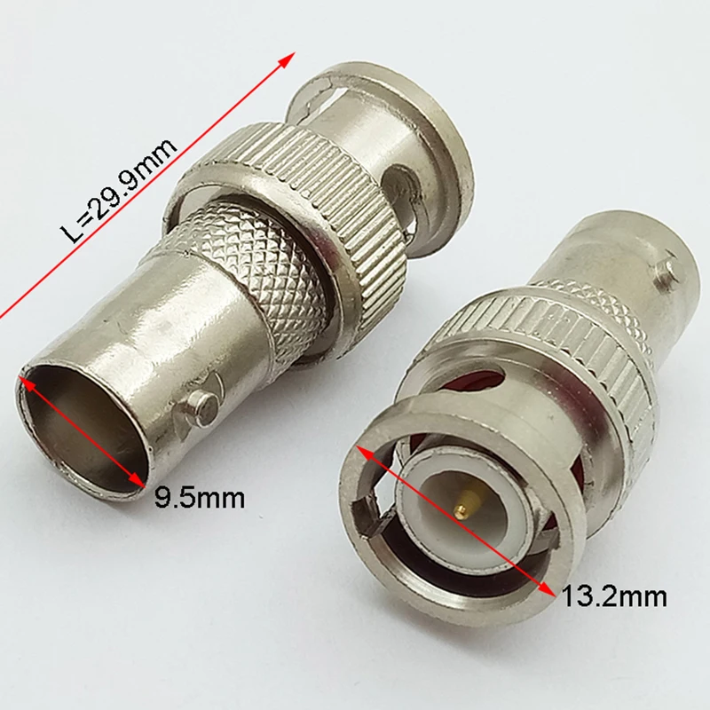 Коннектор BNC разъем папа мама для коаксиального кабеля R 1 шт.|Соединители| |