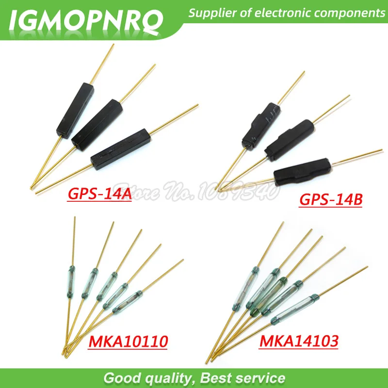Язычковый пластиковый переключатель 10 шт. MKA14103 MKA10110 GPS 14B 2*14 мм магнитный с