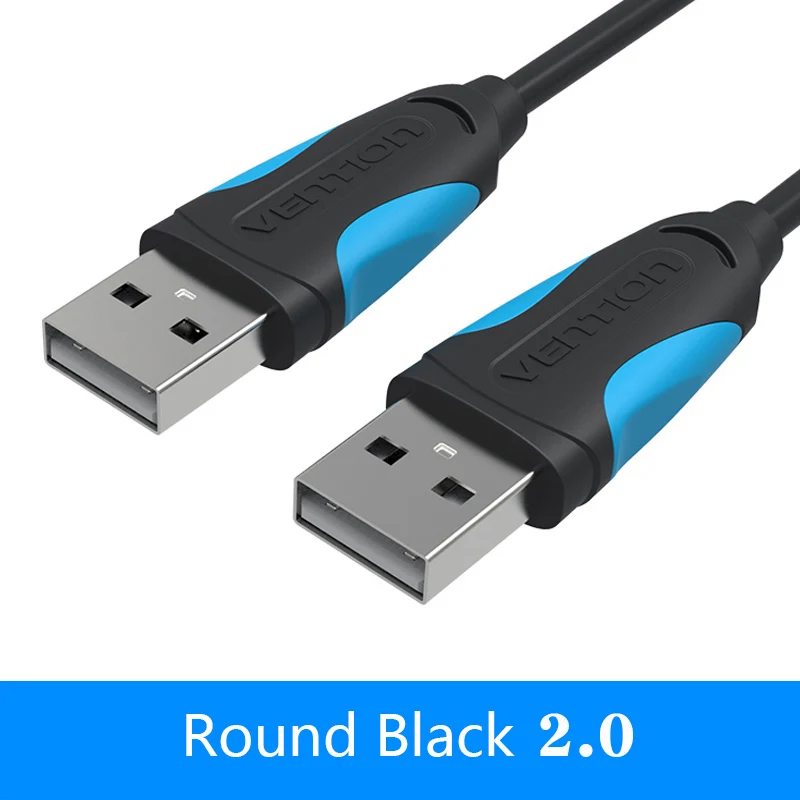 Vention USB кабель-удлинитель со штыревыми соединителями 2,0 3,0 высокоскоростной usb-кабель для передачи данных удлинитель для радиаторов автомобильных динамиков HD Webcom - Цвет: Round Black A06 2.0