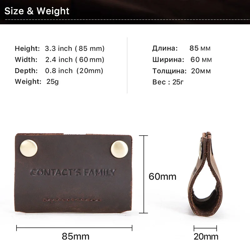Luxury genuine leather earphone cable organizer wire winder for Earphone USB cable protector management holder mini personalized
