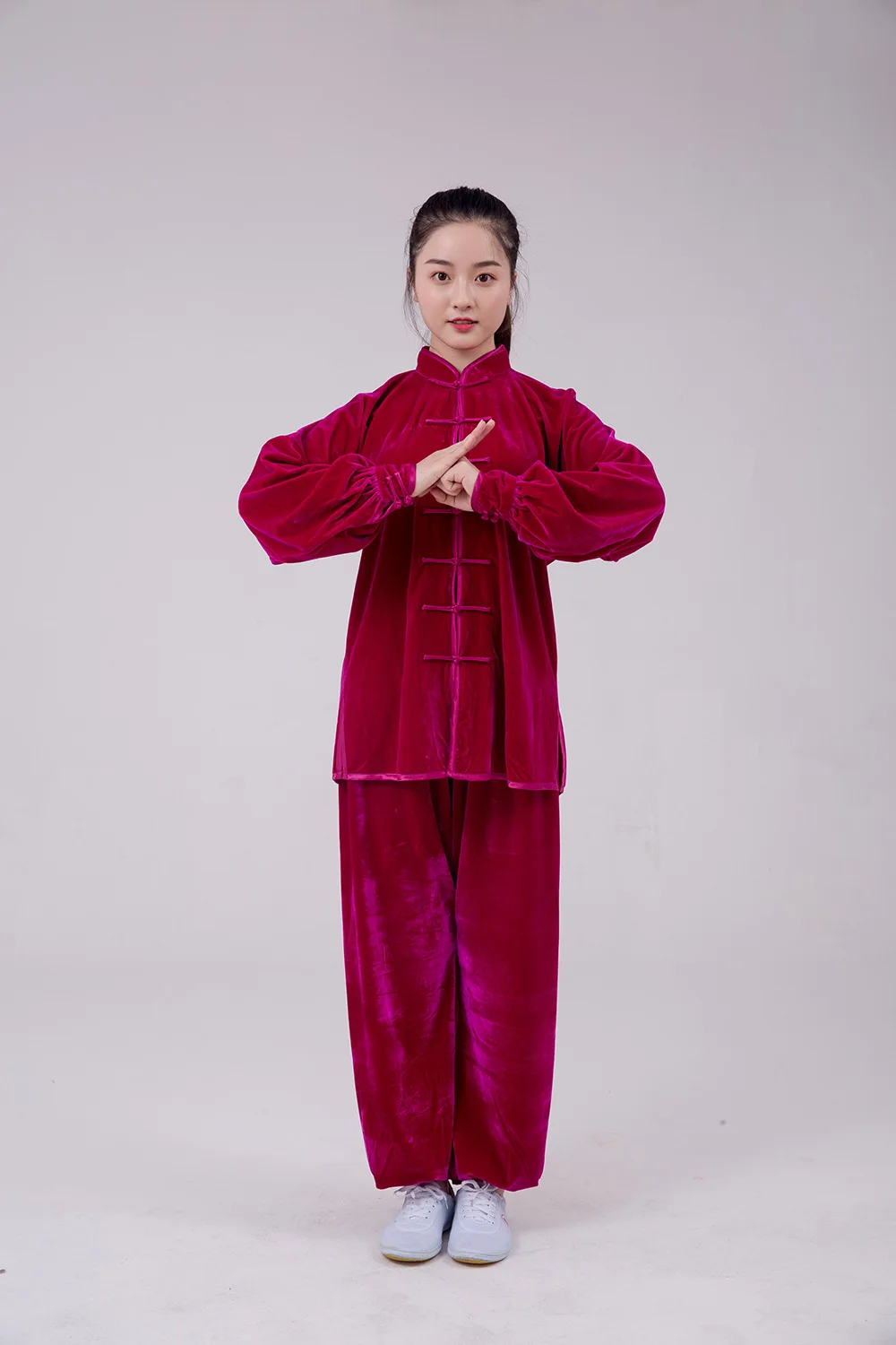 

tai chi suit pleuche thickening Long Sleeved Wushu TaiChi KungFu Uniform Suit Uniforms Tai Chi Exercise Clothing