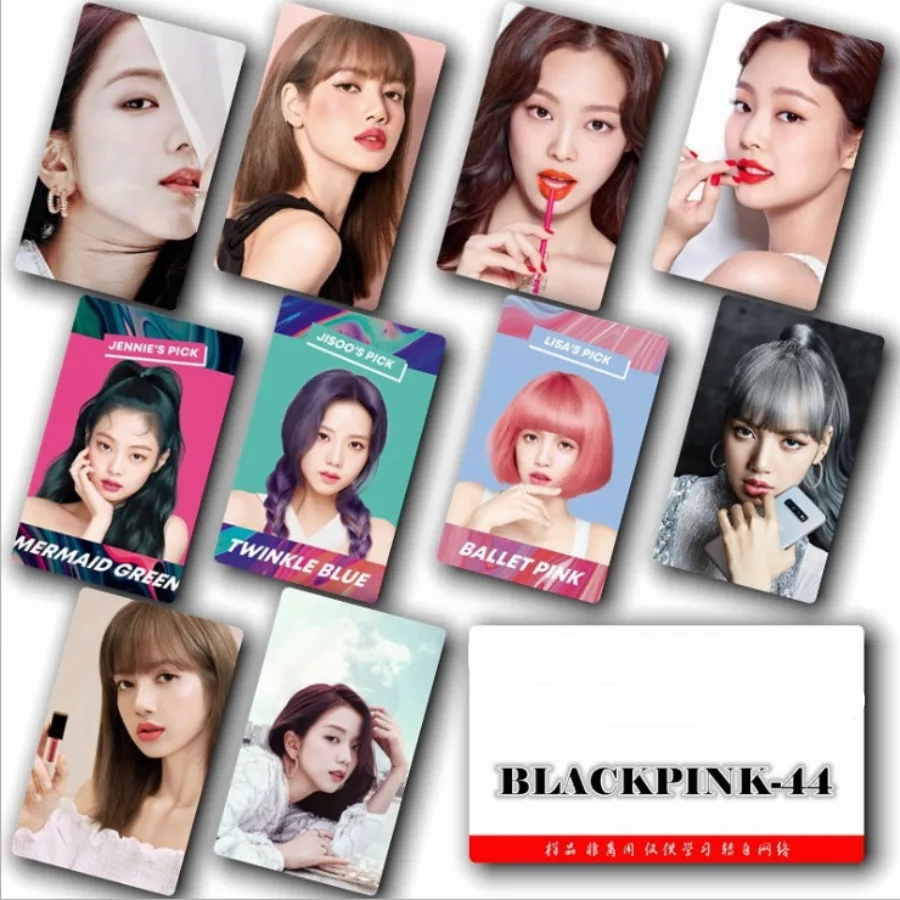 Kpop Blackpink Kill This Love фото липкая карта фотостудия Дженни HD плакат Лиза карты с кристаллами стикер 10 шт