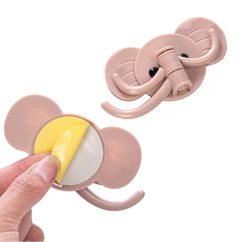 QuickDone декоративный настенный держатель для ключей милый слон пластиковая