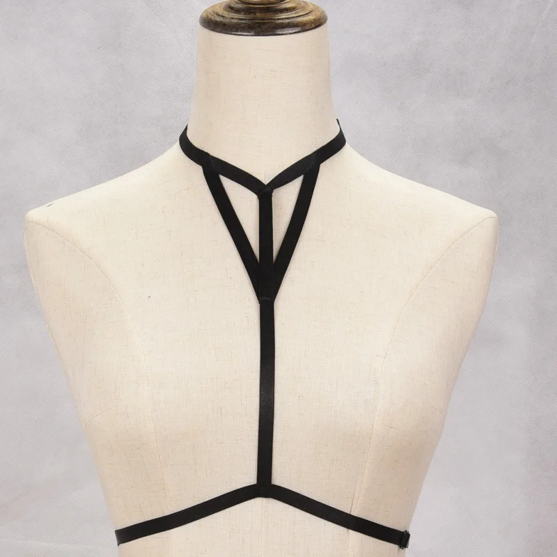 Эластичный бюстгальтер-портупея для тела фетиш одежда косплея бондаж