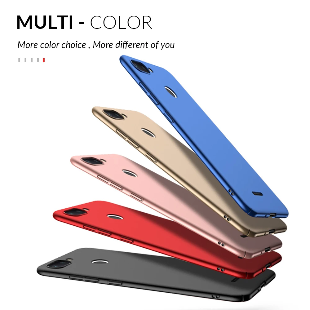 Smooth Phone Case For Xiaomi Redmi 6 6A Note 5 Full Cover Shockproof Hard PC Pro Matte Slim |