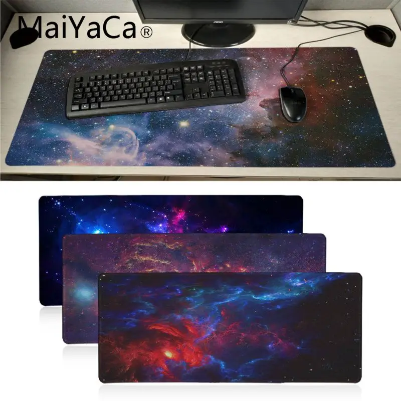Maiyaca Galaxy красочный Коврик для мыши звездное небо геймер игровой коврик Аниме