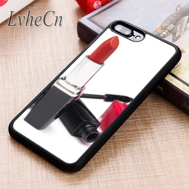 LvheCn макияж помада лак для ногтей чехол телефона iPhone 5 6s 7 8 plus 11 12 Pro X XR XS Max Samsung Galaxy