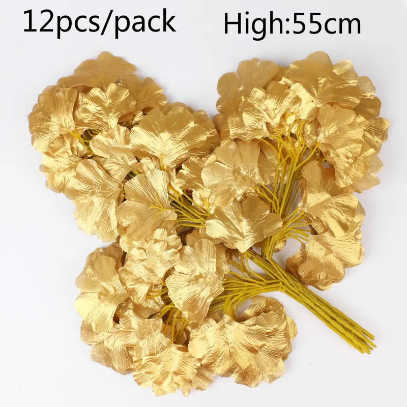 Искусственные листья 12 шт. искусственные пластиковые ветви дерева искусственная