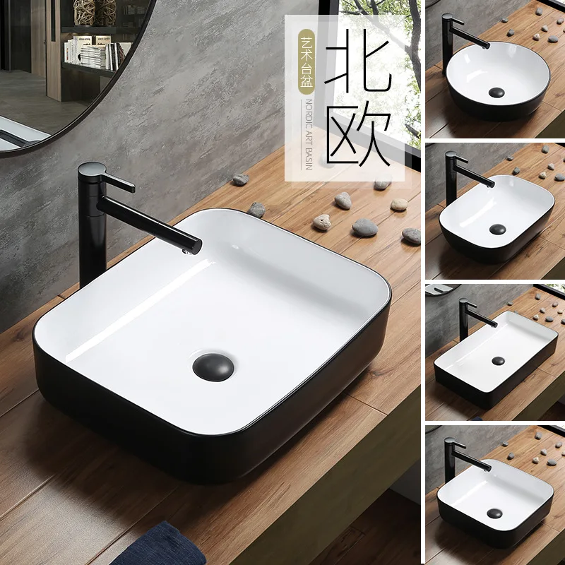 Черная деталь для ванной комнаты с выдвижным краном современная керамическая