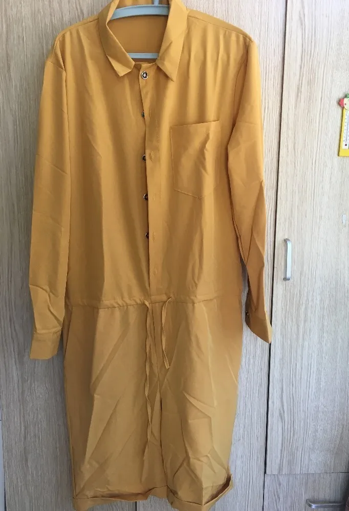 Комбинезон карго мужской с длинным рукавом короткие брюки однобортный Ромпер