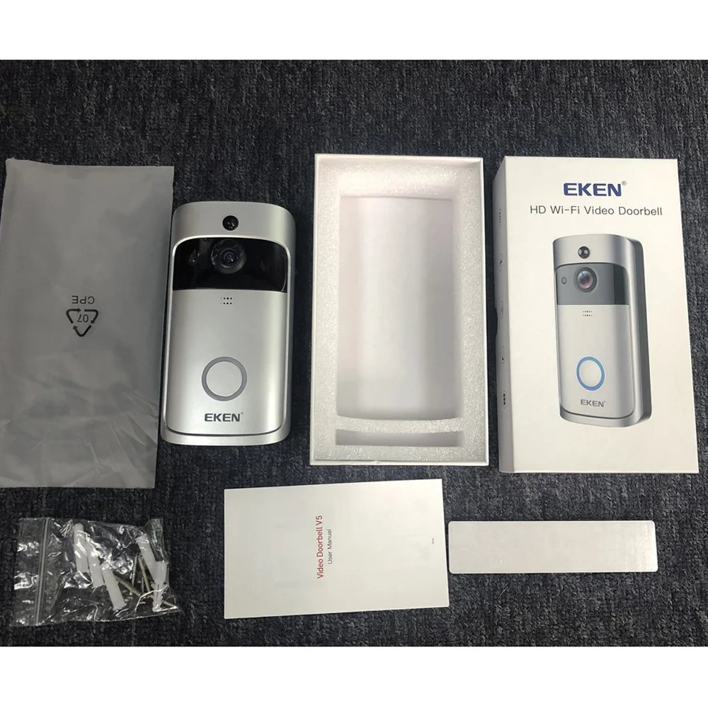 Eken V5 Wifi умный дом видео дверной звонок камера Дверной звонок с колокольчиком ночного видения PIR датчик движения приложение управление