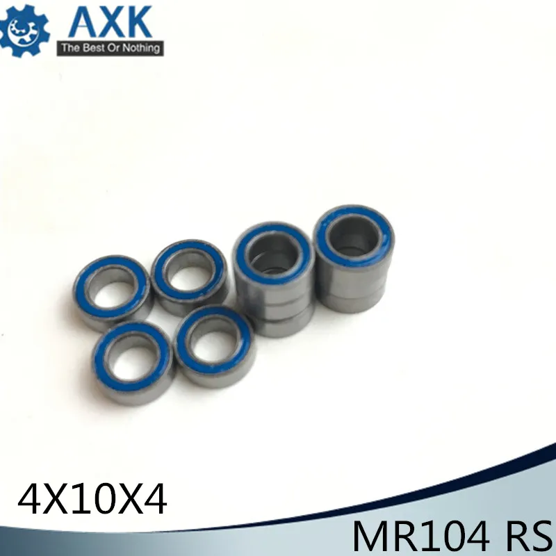 MR104RS Подшипник 4*10*4 мм 10 шт ABEC 3 хобби электрический RC автомобиль грузовик MR104 RS 2RS