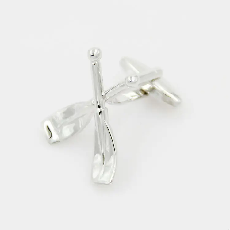 Медные запонки серебряные весла мужские рукава Гвозди Бесплатная доставка |