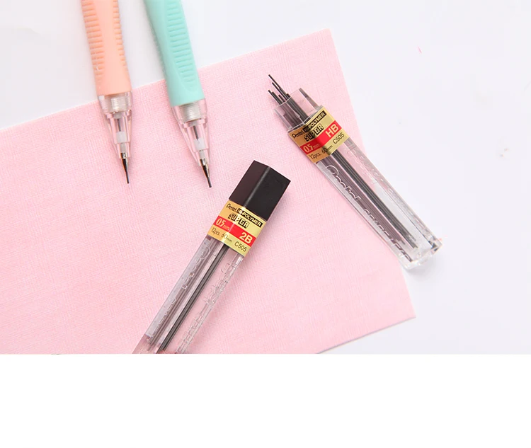 Pentel C505 активный свинцовый сердечник 0,5 мм, механический карандаш для рисования, 2B/HB/2 H, школьные принадлежности