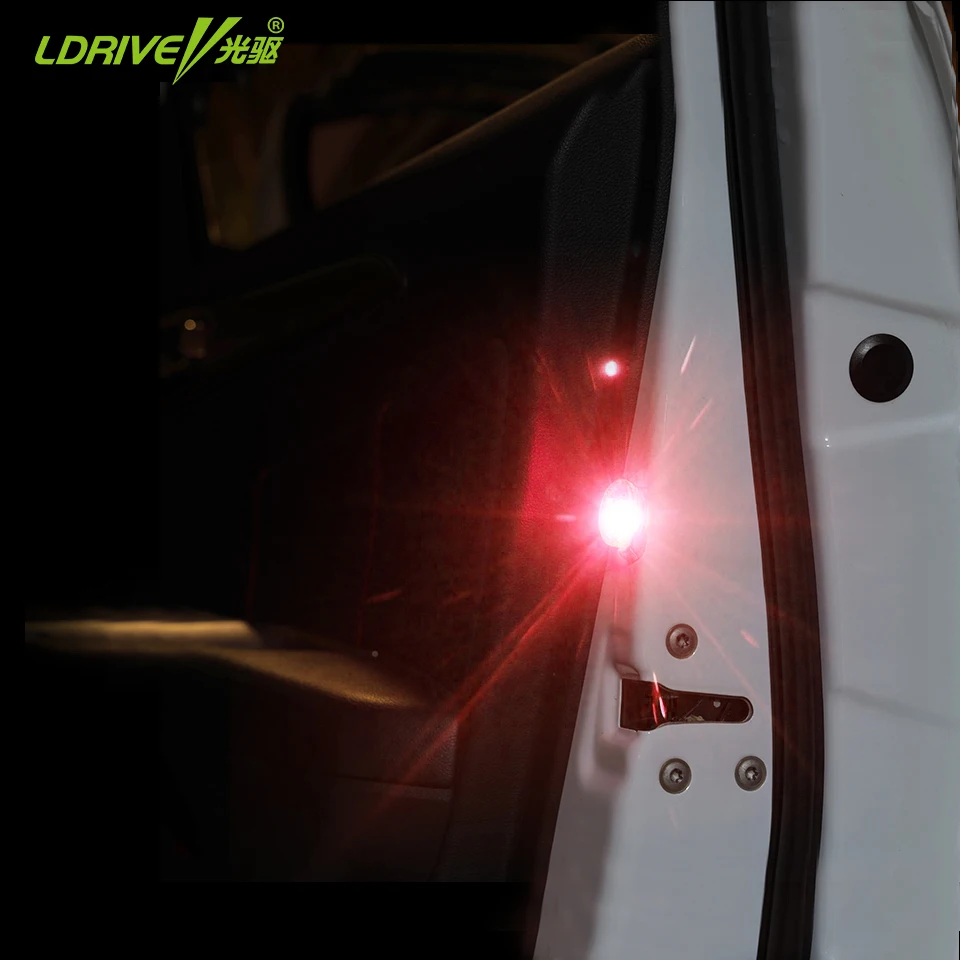 2 шт. открывающаяся дверь автомобиля мигающий светодиодный магнит