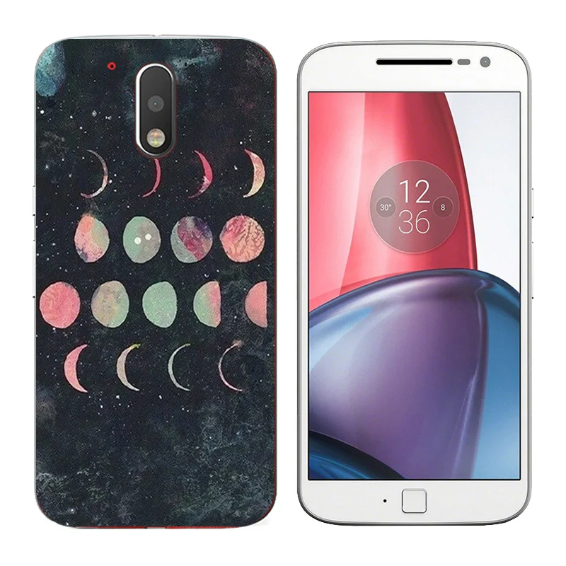 Cover for Motorola Moto G4/G4 Plus Case Back Silicon TPU Mammal Printing Phone Coque |