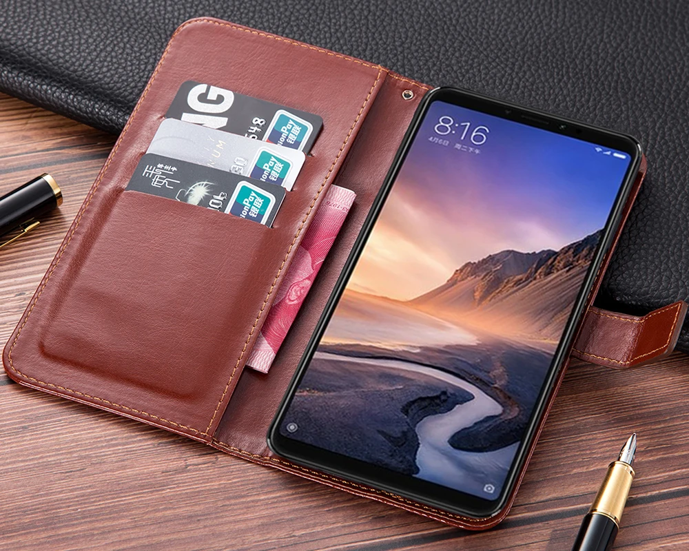Новый кожаный чехол бумажник с откидной крышкой для Oukitel K10000 Mix K8000 K7000 K6000 Plus Premium