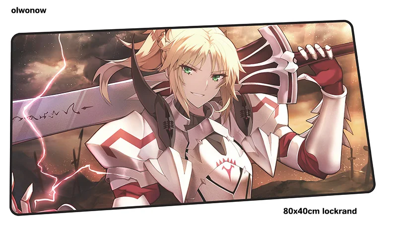Size 800x400x2mm Fate Apocrypha mouse pad 80x40cm High quality mousepads best gaming mousepad gamer big personalized mouse pads keyboard pc pad - Цвет: Size 800x400x2mm