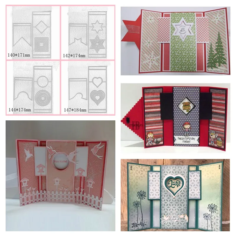 Волшебные карты металлические Вырубные штампы трафареты для сделай сам