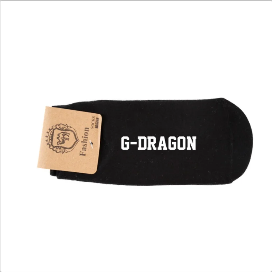 Kpop Bigbang модные невидимые носки до лодыжки G-DRAGON T.O.P унисекс хлопковые смешанные носки 1 пара - Цвет: G-DRAGON