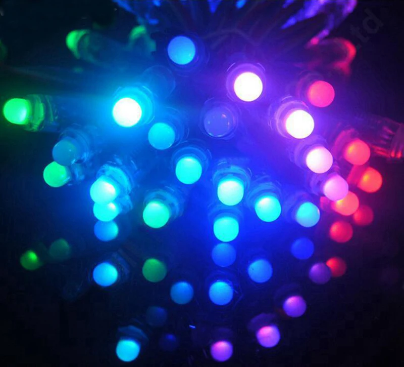 50 шт./лот 5 в WS2811 RGB IC светодиодный пиксельный модуль 12 мм цифровая полноцветная