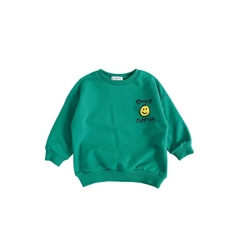 2019 одежда для мамы и дочки стильная футболка с длинными рукавами смайликом