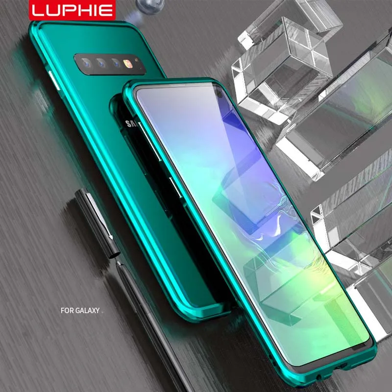 Роскошный чехол-бампер, изогнутый металлический ультра тонкий алюминиевый чехол для samsung Galaxy S10 S10Plus, чехол KS0048