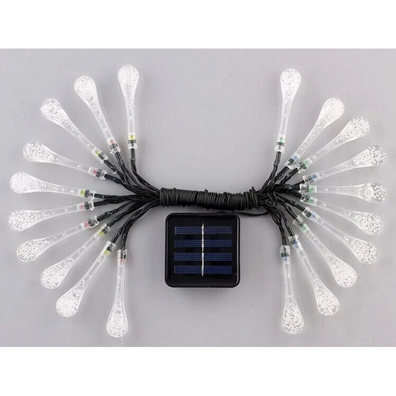 Woodpow 20LED 30LED 40LED Солнечный водонагреватель струнные светильники открытый сад