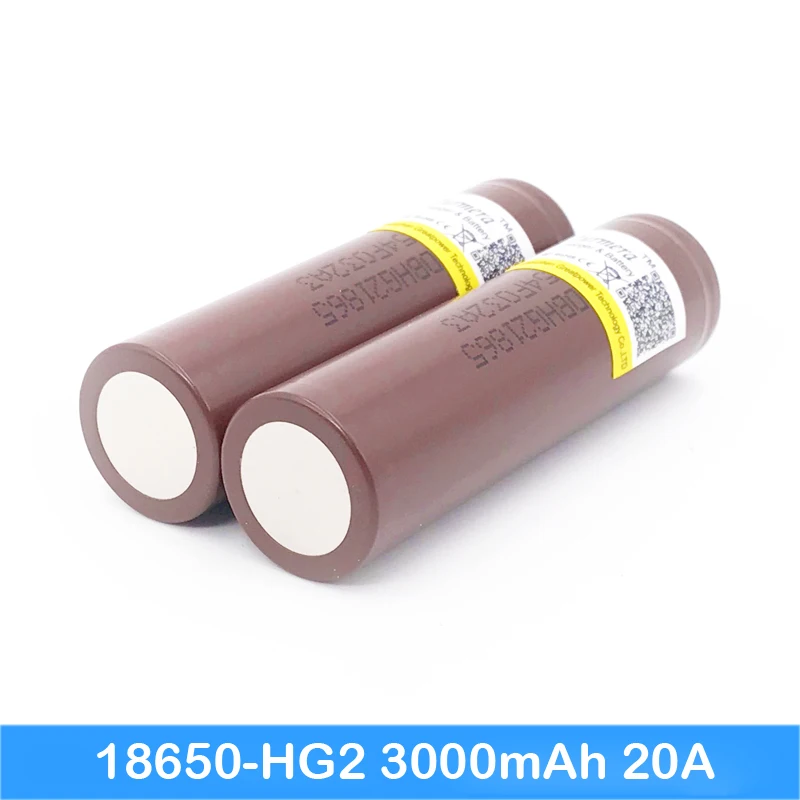 18650 батарея hg2 3000mah 20a мод электроинструменты для батареи Turmera jun5|Перезаряжаемые