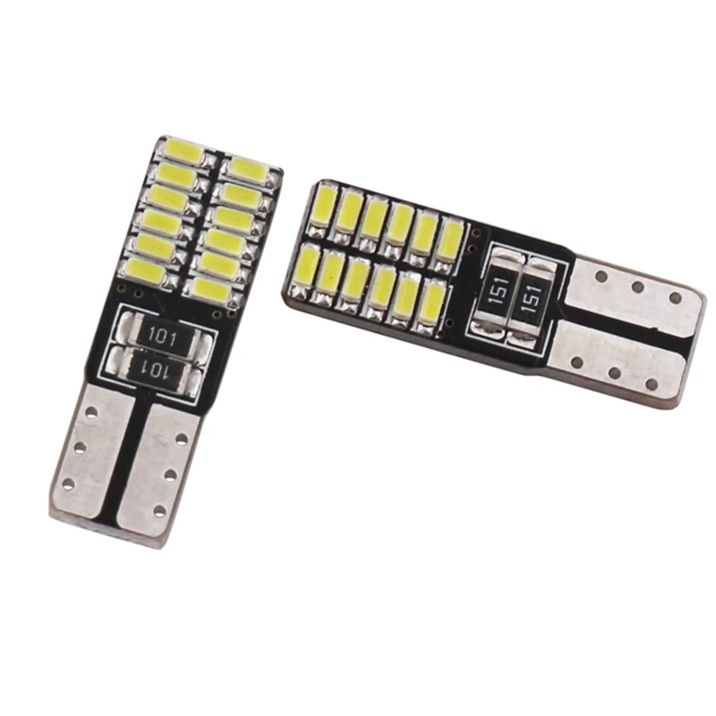 10 шт. T10 24smd светодиодный светильник лампы автомобилей CANBUS Нет Ошибка 12V 24V супер