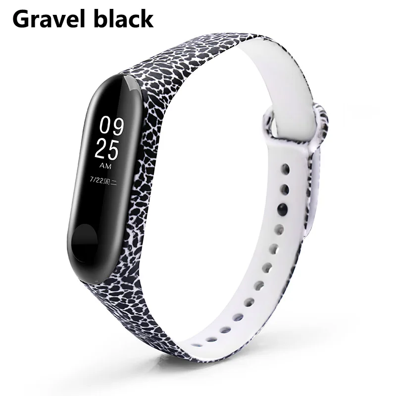 Gravel black Браслет BOORUI для Xiaomi mi3, браслет Miband 3, Сменные аксессуары mi3, цветной браслет, ремень для miband3 - Цвет: Gravel black