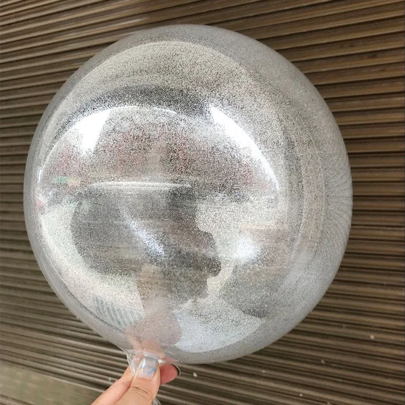 18 дюймов прозрачные DIY блестящие шары гелиевые большие БОБО Круглые шарики для