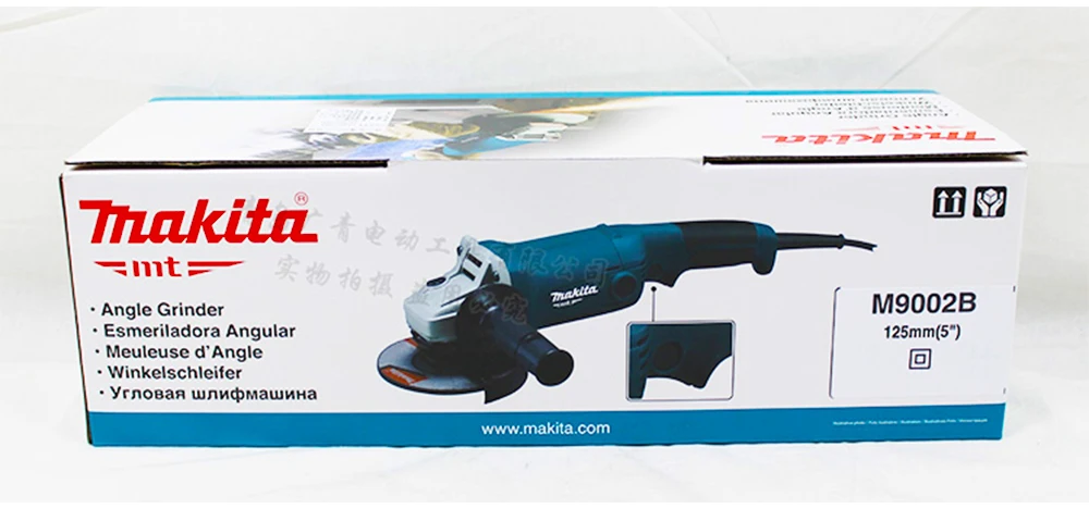 Новое поступление, японская угловая шлифовальная машина Makita M9002B, 125 мм("), шлифовальная машина для металла, 1050 Вт, 11000 об/мин, угловая полировальная машина