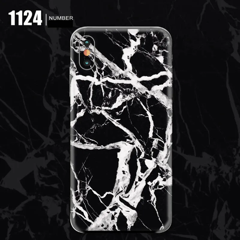 Роскошные мраморные телефонные наклейки для iphone 7 8 X XS цветная пленка задняя крышка чехол Защитная пленка для iphone XS 7 8 Plus(не стекло