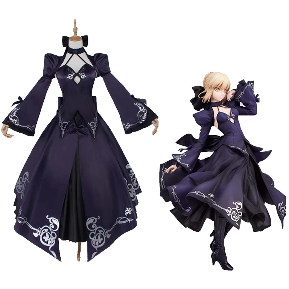 Горячая игра Fate Stay Night Alter Saber Косплей Костюм Хэллоуин Карнавальная форма Женская