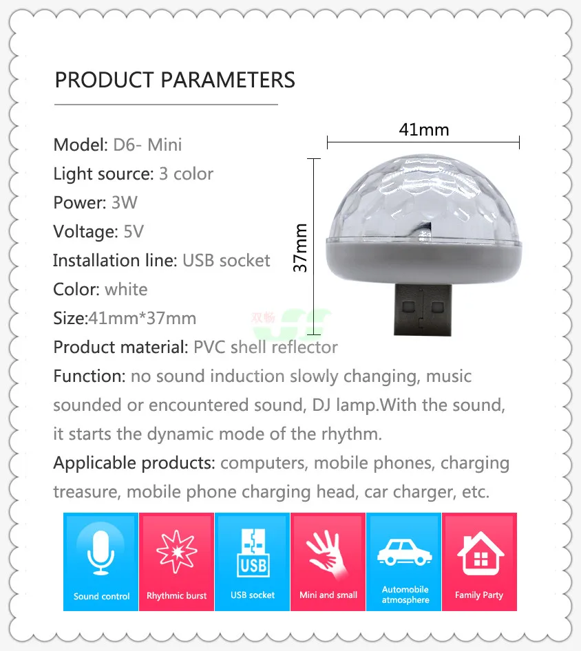 Низкая цена автомобильная светодиодная декоративная лампа мини RGB