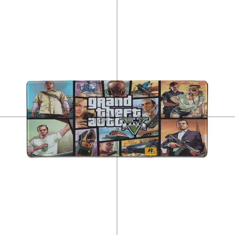 MaiYaCa, Новое поступление, GTA V, геймер, игровые коврики, коврик для мыши, большой игровой коврик для мыши, противоскользящий, идеально фиксирующий, компьютерный, Настольный коврик