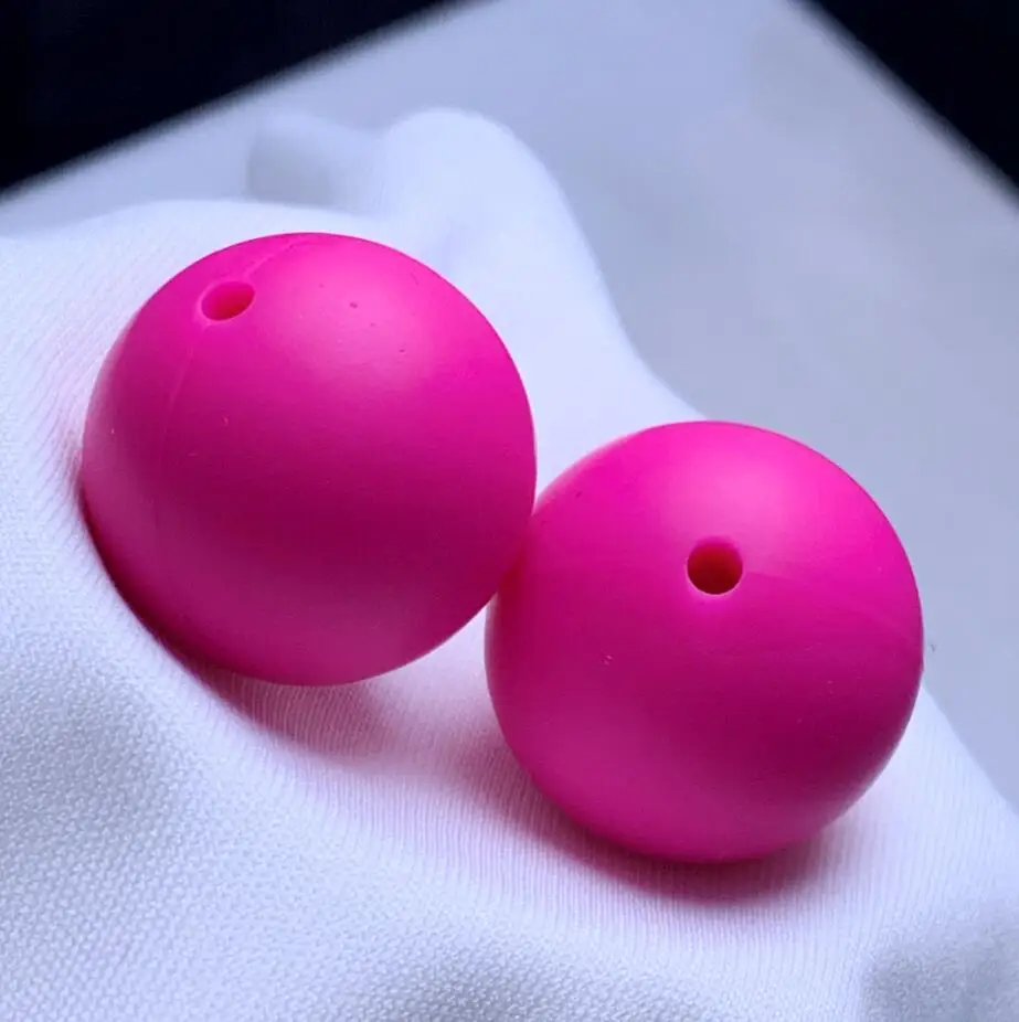 fuchsia 12 мм 10 шт. силиконовые бусины пищевой силиконовый для детей для прорезывания зубов продукты жевательные соски цепи бусы-клипсы Детские трофеи - Цвет: fuchsia