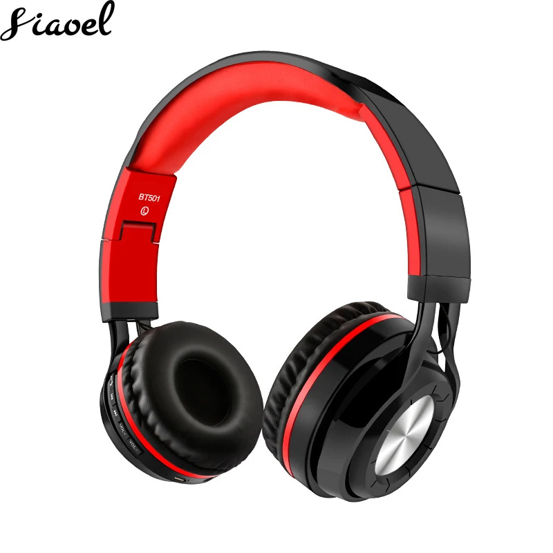 Беспроводной наушники гарнитура Bluetooth складные С микрофоном Шум отмена для ПК