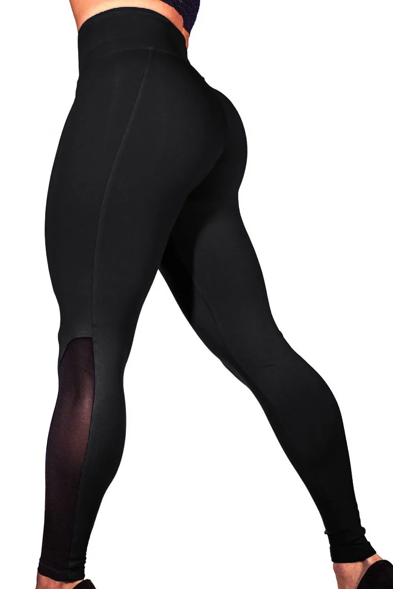Фитнес feminino Push Up сетчатые Леггинсы Женские легинсы большого размера для