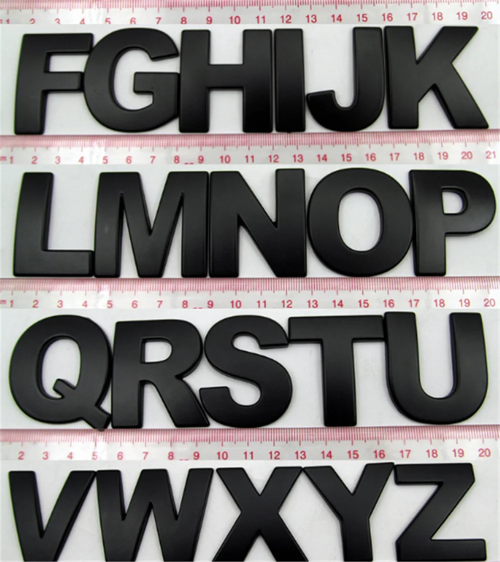 4 5 см Большой размер металлические буквенно-цифровые английские Декоративные